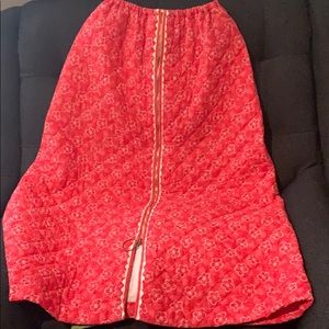 Vintage Evelyn Pearson long quilted skirt size 10